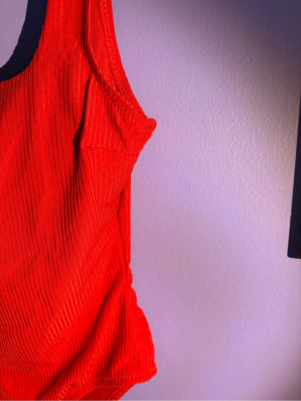 Red Back-Less One Piece SwimSuit - Picture 4 of 9